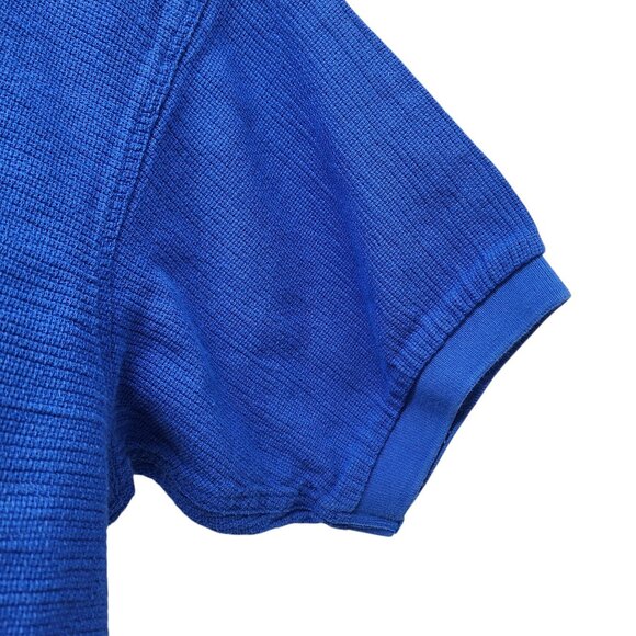 Vintage Patagonia Blue Mens Polo‎ Shirt M Short Sleeve Button-Up VTG - Picture 6 of 7